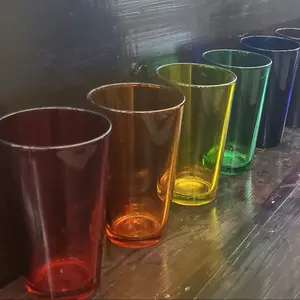 colored pint glass