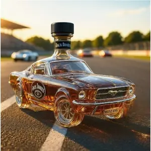 New Arrival Police Car Shaped Whiskey Bottle, 350ML Miniature Alcohol Container, Portable Drinkware for Parties & Events, Unique Gift Idea