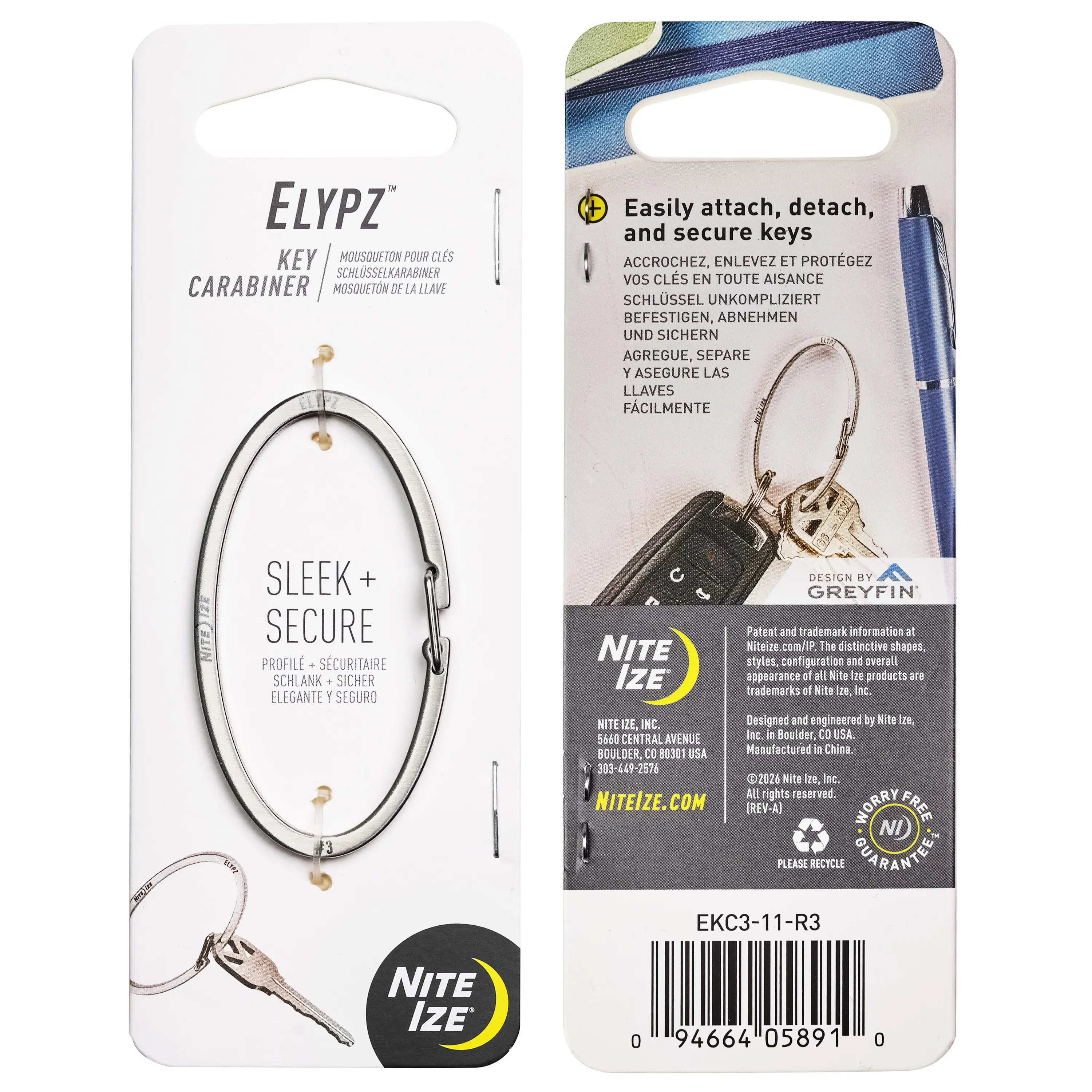 Elypz™ Key Carabiner - Stainless