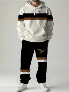 Men's Casual Suit Set, Comfortable Breathable Fit, Perfect for Stylish, Ideal Gift Choice, Fashionable and Versatile, Print