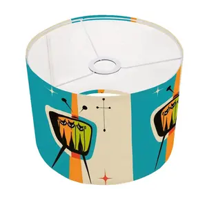 Mid Century Modern Kitschy Atomic Cat Retro TV Arc Floor Lamp Shade ONLY - For Arc Floor Lamps Only