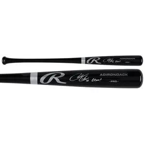 Francisco Lindor New York Mets Autographed Black Rawlings Pro Bat with "LGM!" Inscription - Fanatics Authentic Certified