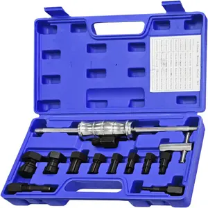 13PCS Blind Hole Collet Bearing Puller Set: Inner Removal Tool with Slide Hammer - 8-32MM Diameter