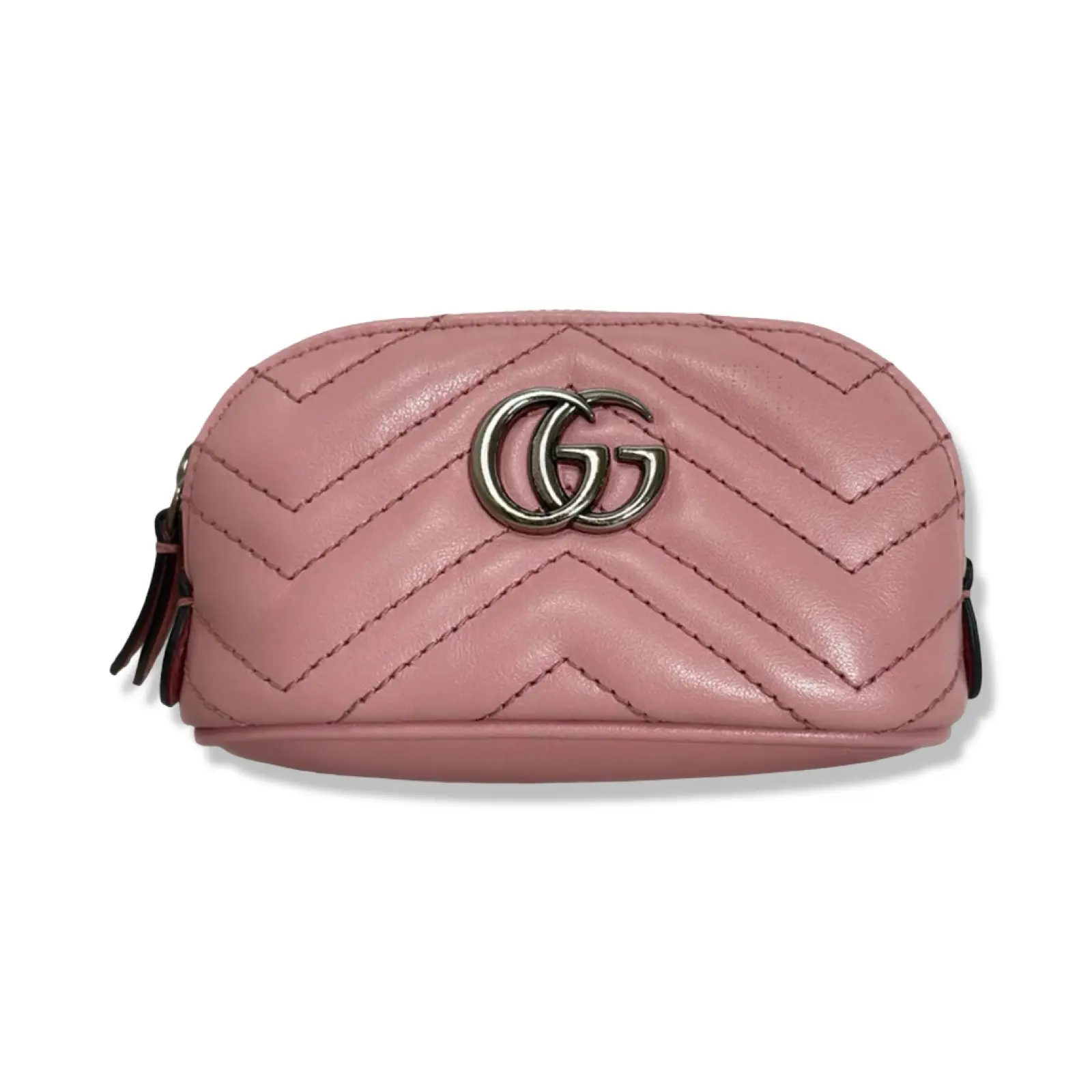 Pre-owned GUCCI Leather Mini Bags Marmont Pink Pouch G1091