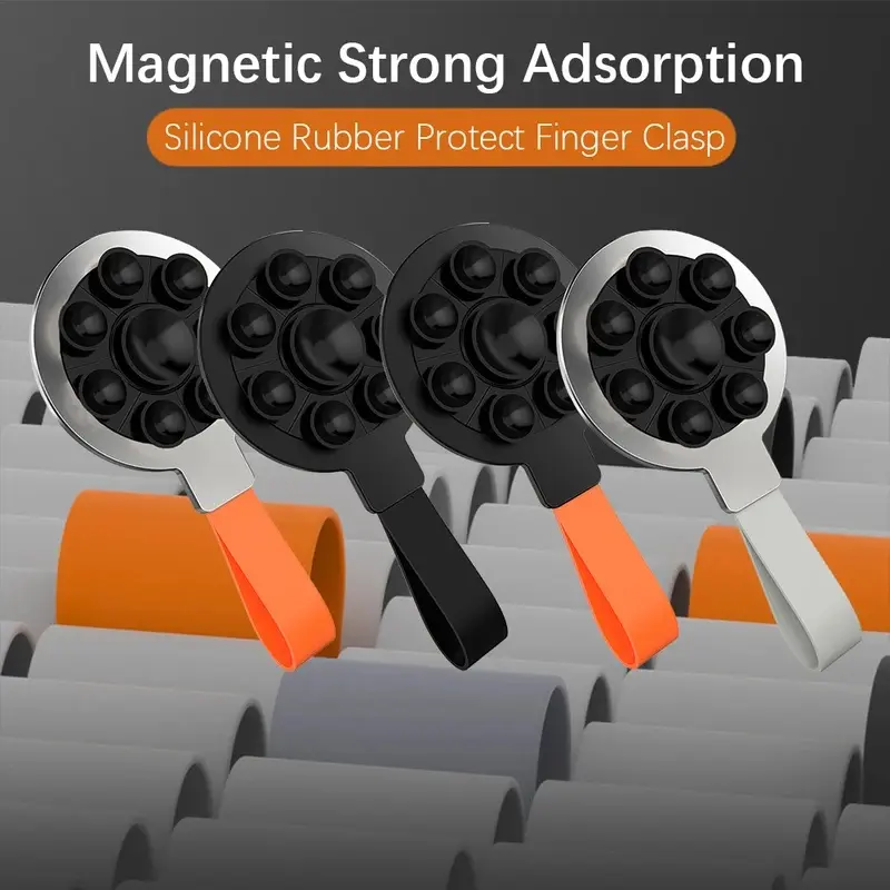 Magnetic Ring Silicone Suction Cup 1 piece Ultra-light and ultra-thin Strong suction Can rotate 360 degrees° Wall Sticker Ever
