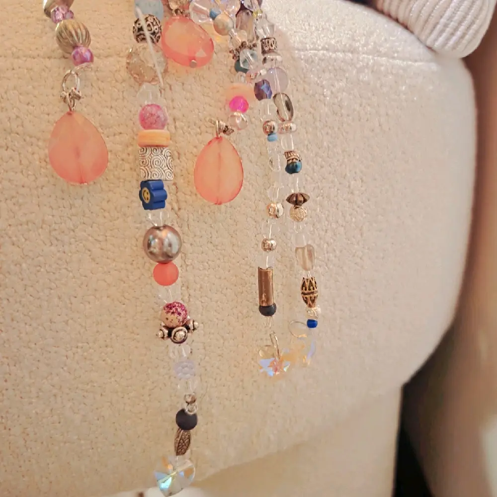Boho Rainbow Beaded Curtain Handmade Multicolor Doorway Wall & Window Decor with Colorful Beads and Unique Designs