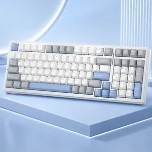 AULA F99 Silent Wireless Mechanical Keyboard, 96% Gaming Keyboard with Numpad, Creamy Sound, Gasket Structure, Hot Swappable, RGB Backlit, Side-Printed PBT Keycaps, 2.4GHz/BT5.0/USB-C