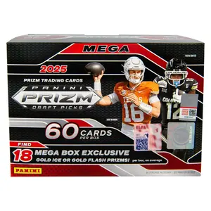 2025 Prizm Draft Picks Football Mega Box (Gold Flash or Ice)