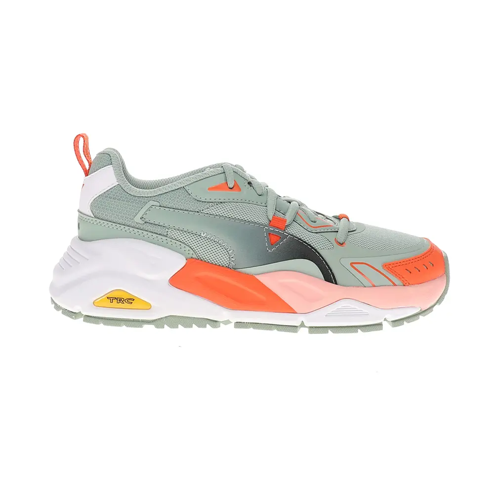 PUMA Womens Trc Mira Tech Brand Love Lace Up Sneakers Shoes Casual - Green