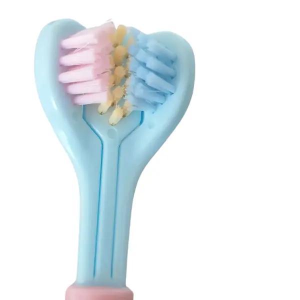 Triple-Sided Ultra-Fine Soft Bristle Toothbrush for Enhanced Oral Health