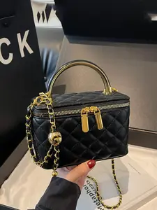 Ladies' Handbag Fashionable Simple Casual Retro Quilted Design, Daily Commuting Shopping Dating Gift Giving Accessory PU Leather Handbag