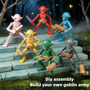 New Goblin Multi Jointed Movable Toy Multi Form Action Figure DIY Full Body Movable Assemble Handmade Model Kids Toys Gifts