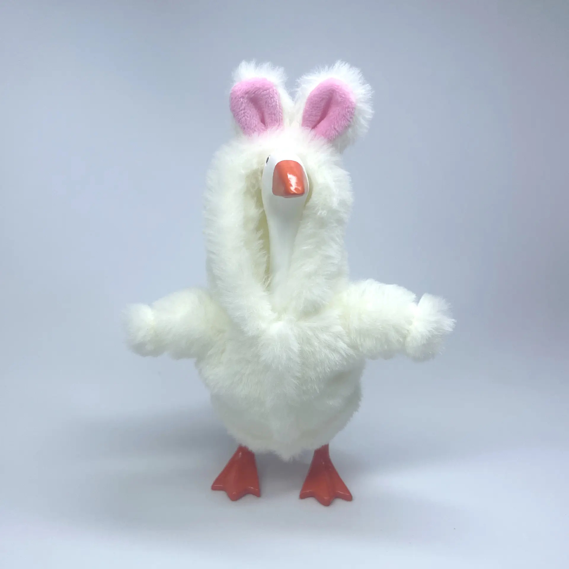 Independence Day 7-Inch Mini Goose Costume Hoodie, Cute Rabbit Design, Bunny Ears Hat, Office Decor, Home Accents, Desktop Accessory, Easy to Wear, Party Supplies, Birthday Gift, Ideal For Gifting