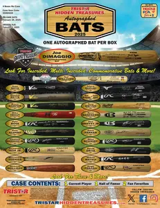 2024 Onyx Baseball Clubhouse Lumber Collection Game Used & Autographed Baseball Bat