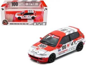 Honda Civic EG6 RHD "Mugen Honda" "Japanese Touring Car Championship" (1993) 1/64 Diecast Model Car by BM Creations