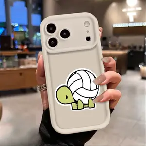 Volleyball Shell Turtle Phone Case for iPhone 17 AIR 17 PRO 16 PRO 15  PRO MAX  14 PLUS 13 PRO 12 11 PRO XS MAX X XR Samsung Galaxy S26 Plus S25 Ultra S24 S23 S22 Plus Shockproof Protective Cover Full Protection Anti-Drop