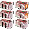 6-Pack Oversized Moving Bags with Reinforced Handles, Heavy-Duty Storage Tote for Clothes, Moving Supplies (Clear, 6-Pack)