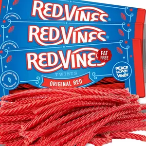 Redvines Minis Original Red Chewing Snacks - Delicious Chewing Treat for Kids, Adults