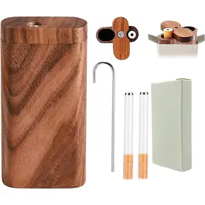 Decorative Wooden Storage Box Flip Container Wood Gift Boxes for Crafts Desktop Organizer Container