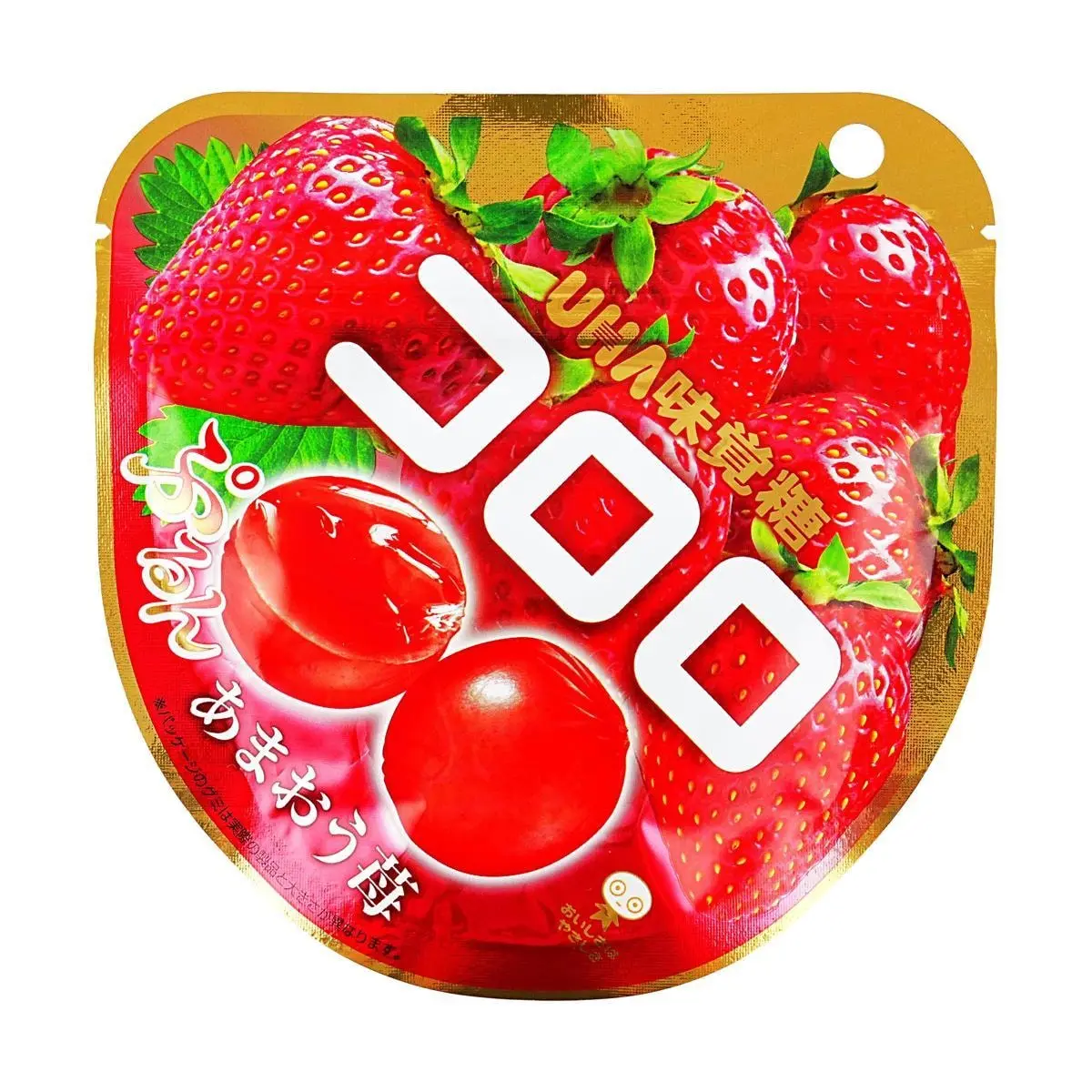 UHA Taste of Japan Gummy Candy - Amaou Strawberry Flavor, 40g - Authentic Japanese Fruit Gummy Snack