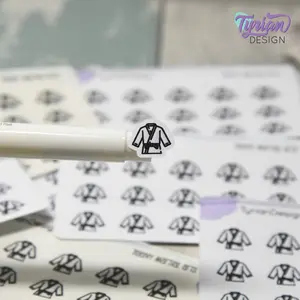 Martial Arts Stickers | 15 stickers | .53 x .46" each