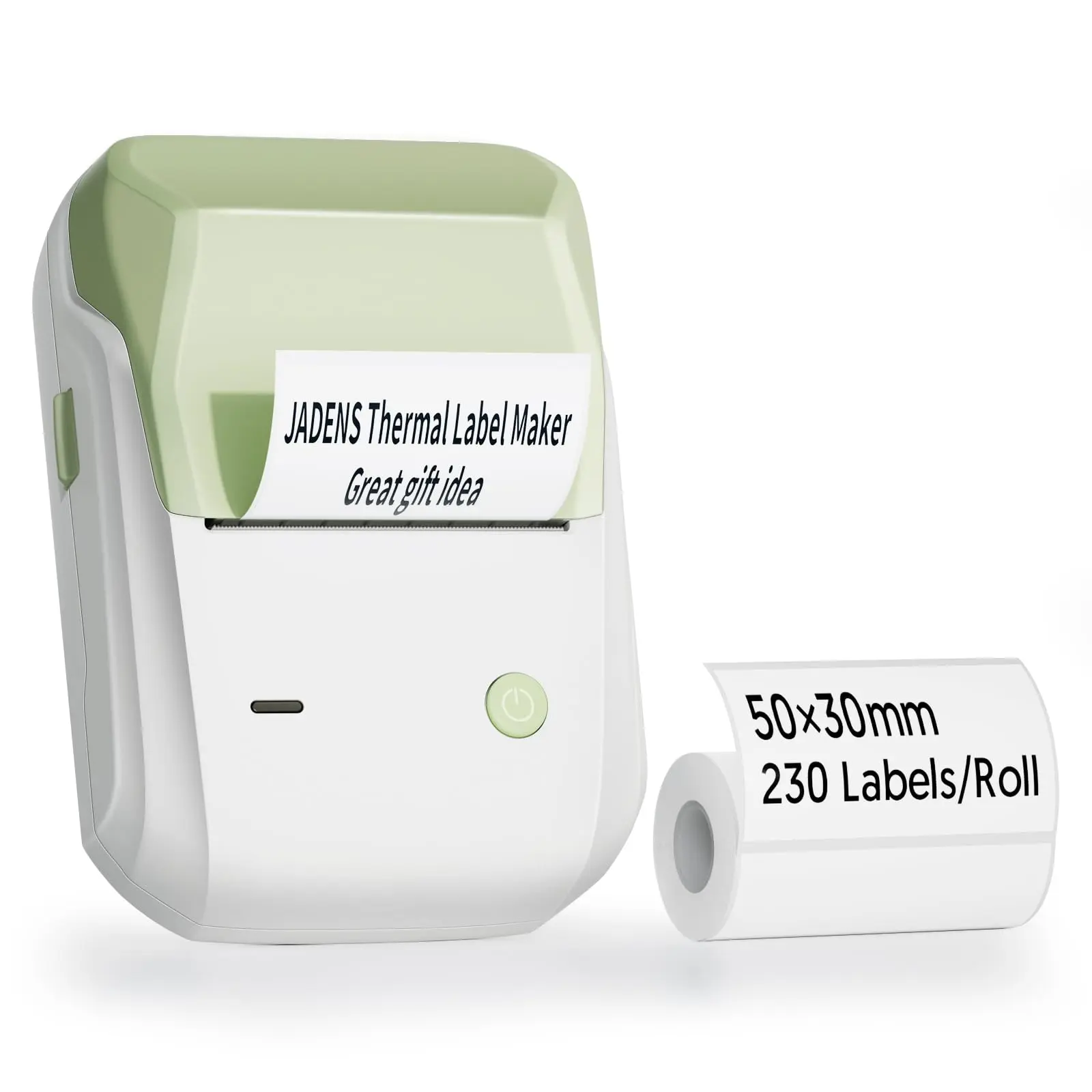 JADENS B1 Bluetooth Label Maker Machine with Tape for Office, Home, Business, 2 Inch, Grey