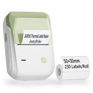 JADENS B1 Bluetooth Label Maker Machine with Tape for Office, Home, Business, 2 Inch, Grey