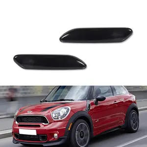 2pcs For Mini Cooper Countryman 2012 2013 2014 2015 2016 2017 R60 R61 Side Marker lamps Light Smoke Lens,Replace OEM 63-13-9-802-569, 63-13-9-802-570