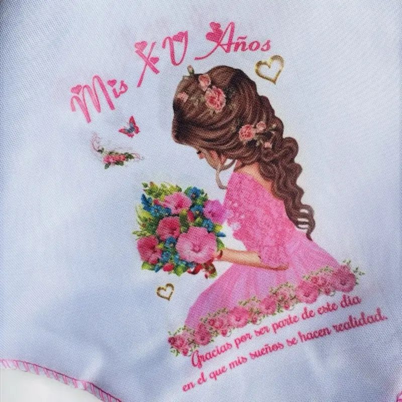 12pcs Multipack Decorative 100% Polyester Folded Printed Napkins - 10x10in Absorbs Water, Water Absorbent Quinceanera Favor Tableware & Cutlery Supplies, Recuerdos Para Quinceanera Party Items