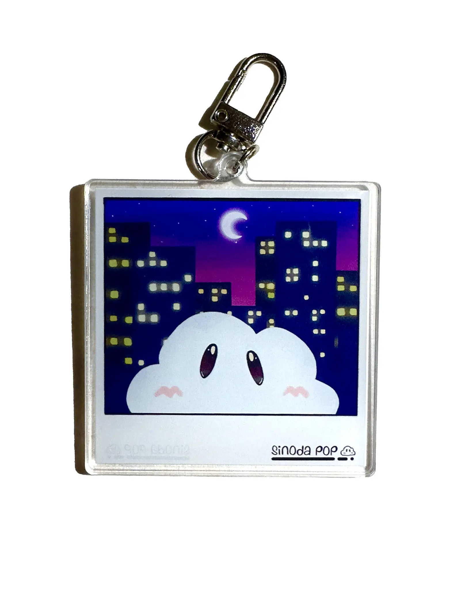 Sinodapop - Polaroid Night City KeyChain