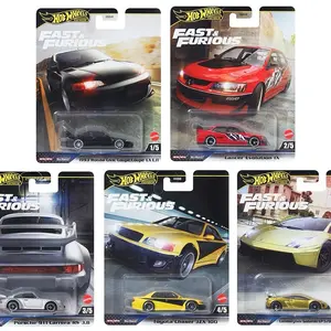 Hot Wheels Fast & Furious Premium 2025 M Assortment - 1:64 Scale Die-Cast Cars Collection Featuring 1993 Honda Civic Coupe, Lancer Evolution IX, Porsche 911 Carrera RS 3.0, Toyota Chaser JZX100, and More