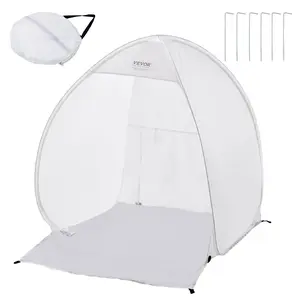 VEVOR Spray Paint Shelter, 40 x 35 x 40 in Pop-Up Portable Spray Paint Tent with Built-In Floor, Exhaust Window and Storage Bag, Foldable Paint Booth for Furniture, DIY Hobby Tool Painting Station
