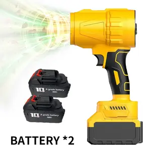 FX Heavy Duty Brushless Turbo Air Blower Wireless Powerful Snow Blower Car Dryer Outdoor Garden Cleaning Tool Wireless Handheld Turbo Fan Blower Pure Copper Motor Multi-use for Car Drying Snow Blowing Home Dust Removal Yard Leaf Cleaning