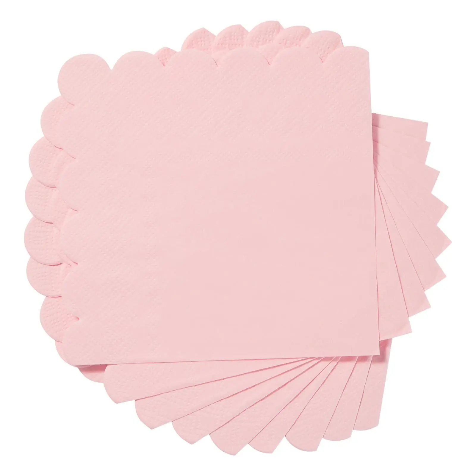 60-Pack Pink Lace Trim Disposable Napkins, 2-Layer - Perfect for Weddings, Bridal Showers, Birthdays & More - High-Quality Paper Napkins New Pink Animal Party Decorations Selected Tissues Pink Handkerchief