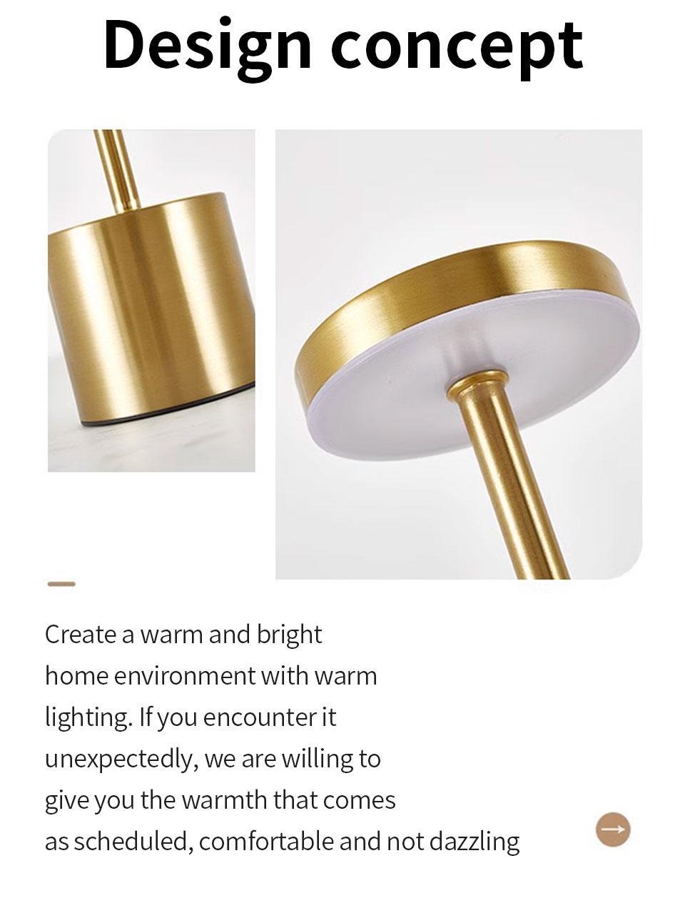 Luxury Crystal Rechargeable Wireless LED Desk Lamp Eye Caring Night Light Three Color Adjustable Stepless Dimming USB Powered Touch Control Acrylic Base Ideal for Bedroom Living Room Dining Table Party Halloween Decor Perfect Gift Choice