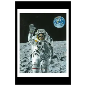 "The Moonwalk" Drawing Print (Michael Jackson Unframed Poster)