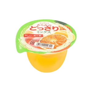 TARAMI Japanese Mixed Fruit Jelly with Real Fruit Chunks, 230g - Refreshing Dessert Snack