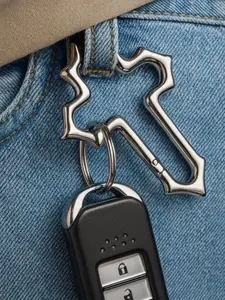 1/10pcs Heavy-Duty Punk Cross Keychain with Snap Hook Ring, Men's Gift, Outdoor Gear, Key Accessory. Unisex for Men and Women, Durable Buckle Keychain, Christmas Gift