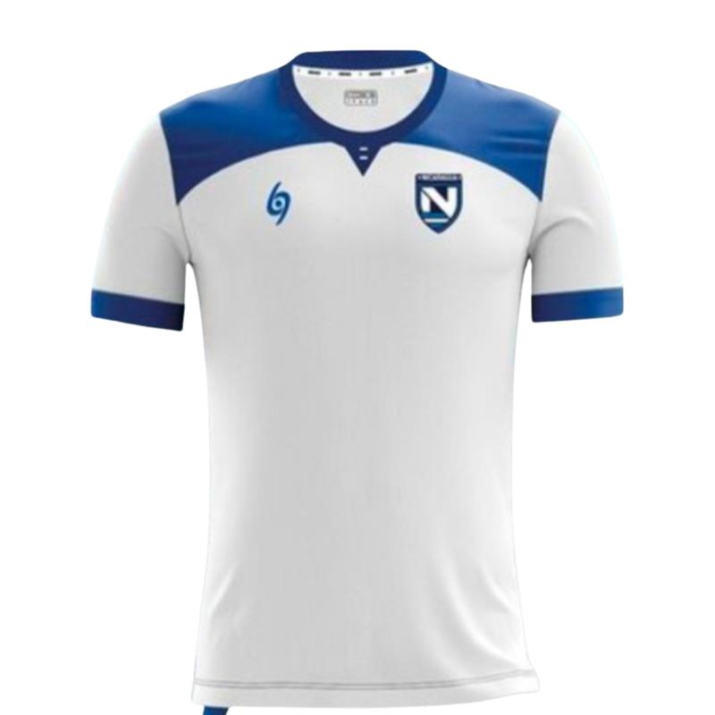 Nicaragua Season 2024 Home Soccer Jersey - Blue White