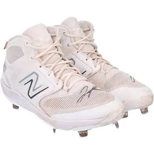 Jose Trevino New York Yankees Autographed Game-Used White and Gray New Balance Cleats from the 2023 MLB Season - Fanatics Authentic Certified