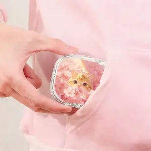 Pink Floral Orange Cat Print Retainer Box Healing Style Denture Storage Box Adult Kids Universal Orthodontic Retainer Case Lightweight Portable Invisible Aligner Box