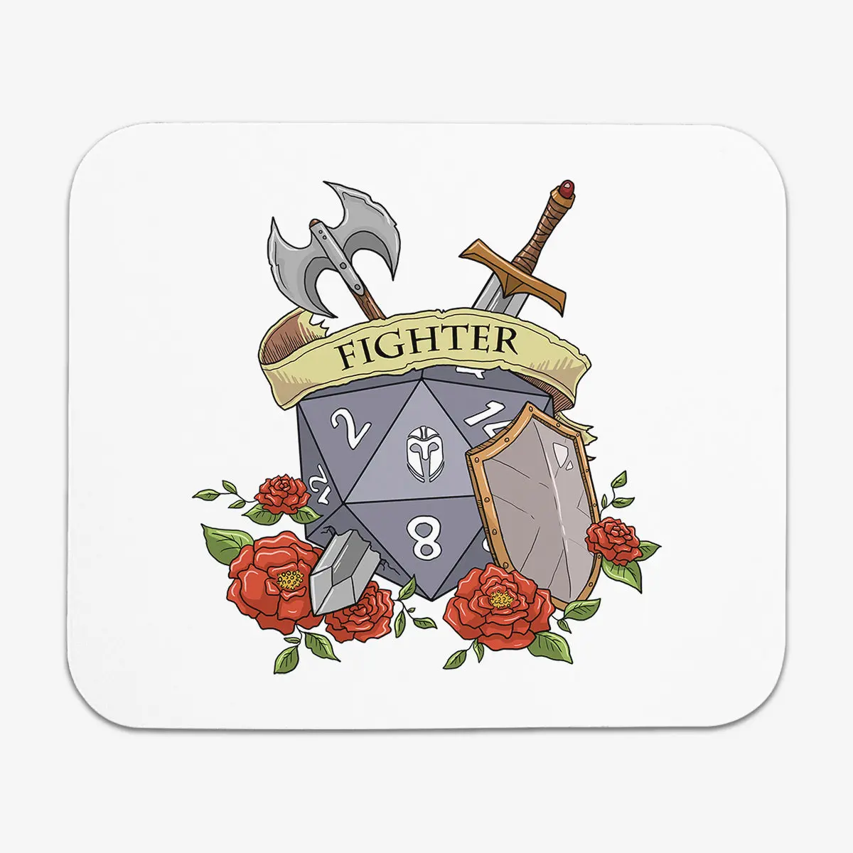 Fighter D20 Mousepad