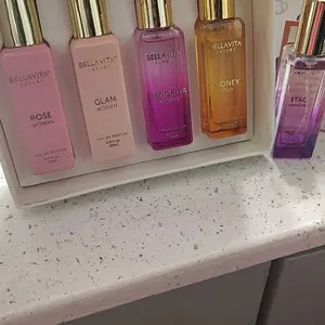 BellaVita Luxury's Booster Perfume Gift Set For Women | 5 Luxury Minis | Long Lasting |  Senorita, Rose, Date, Glam, Honey Oud | Eau De Parfum