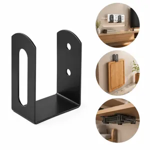 4-Piece Heavy-Duty Concealed Shelf Support Kit – Adjustable countertop support brackets for floating desks, cutting boards, cabinet shelves, and wall-mounted desktops.