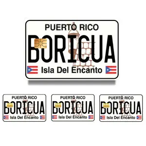 Puerto Rico Flag Pattern Credit Card Skin Sticker, Ultra-thin Waterproof Scratch Resistant Card Skin Sticker, Personalized Bank Card Decorative Sticker, Durable Adhesive Stickers