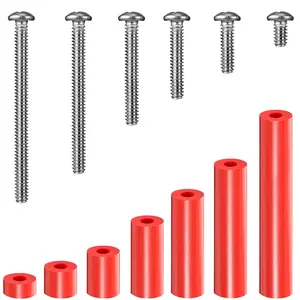 195 count Electrical Outlet Extender Kit 105 count Outlet Screw Spacers and 90 count 6-32 Thread Flat  Device Mounting Screws for Household and Industrial Electricity