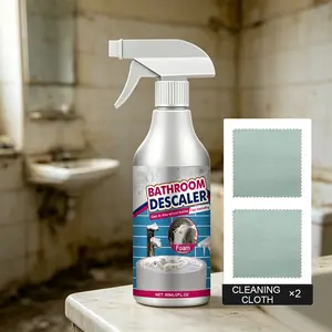 Bathroom Cleaner Spray Multipurpose Bathroom Cleaning Solution for Shower Glass Bathtub Sink and Tile Removes Water Stains and Limescale Buildup