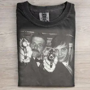 Comfort Colors Vintage Arthur and Tommy Shelby T-shirt, Peaky Blinders Movie Tee, Gift For Boyfriend Gift For Girlfriend Menswear Top Crewneck Streetwear Womenswear