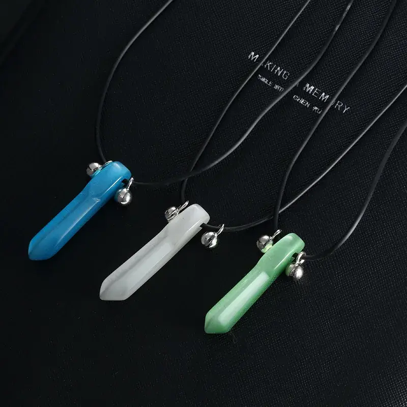 Hokage Tsunade Gemstone Nature Jade Pendant Uzumaki Charms Necklace Halskette Anime Cosplay Prop Jewelry Gifts