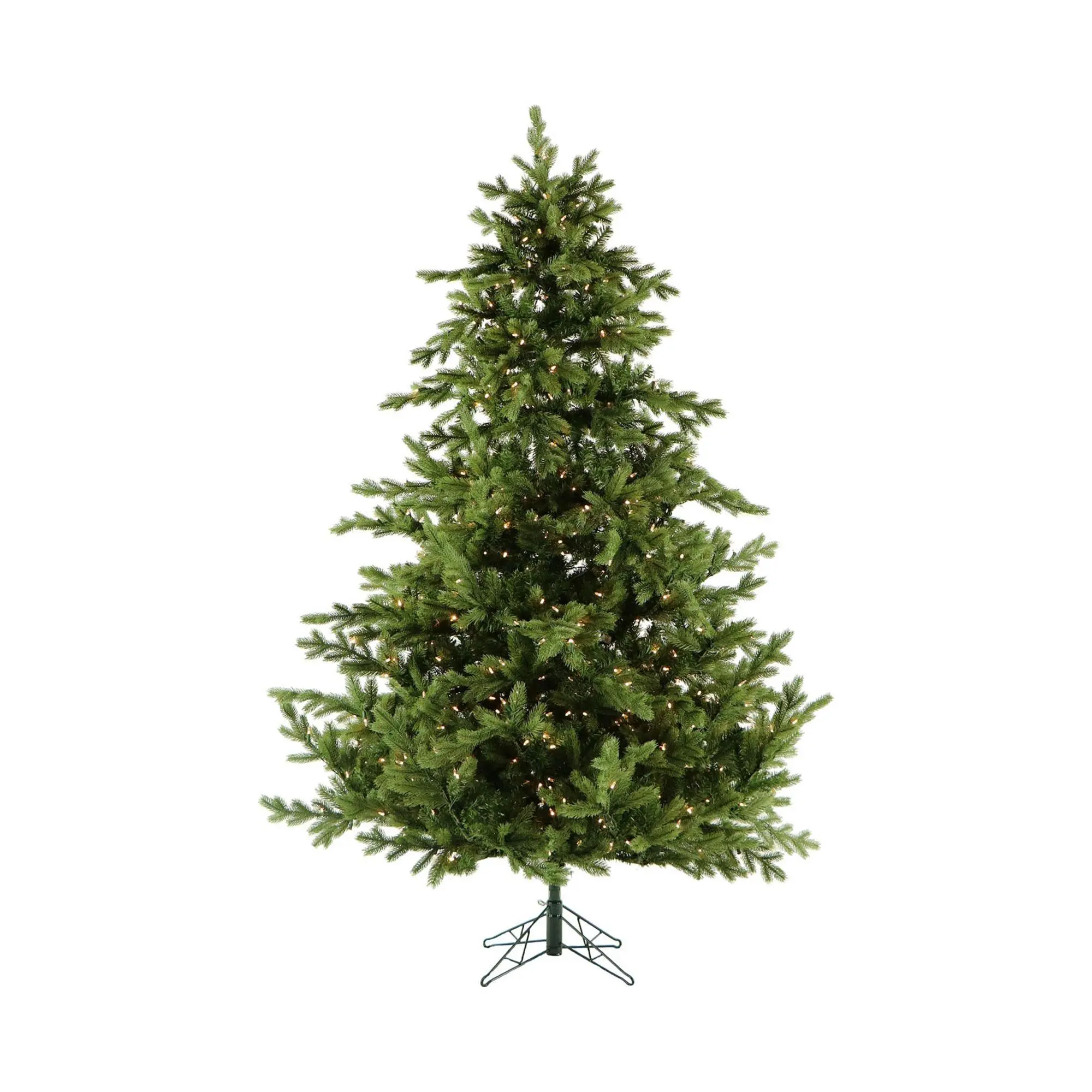Fraser Hill Farm 7.5-Ft. Foxtail Pine ChristmasTree with Whit
